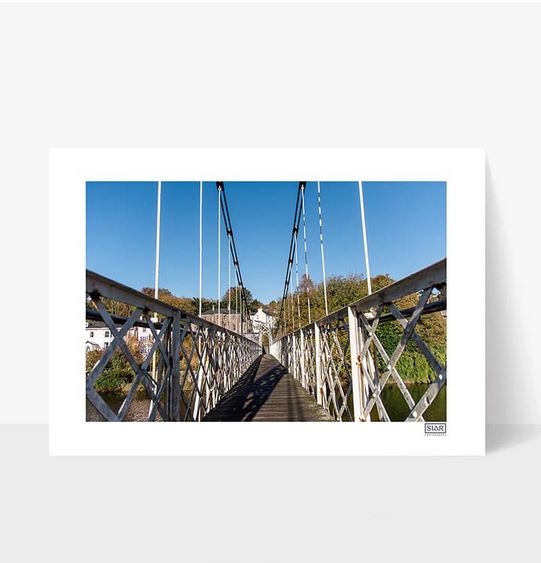 The Shakey Bridge Cork City - Framed A4 Print