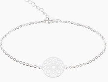 Load image into Gallery viewer, Mandala of Luck - Silver Plated Bracelet

