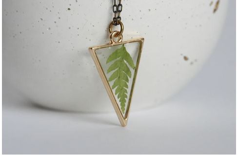 Fern Triangle Necklaces