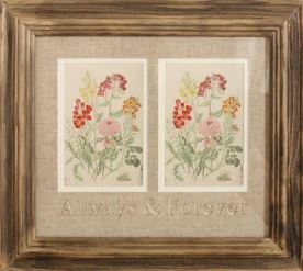 'Always & Forever' Natural Wood Double Frame