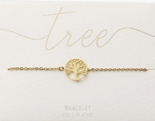 Gold Plated Tree of Life Bracelet