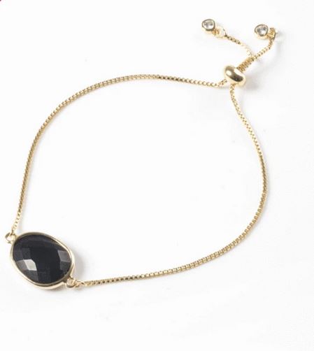 Black Onyx Slide Bracelet