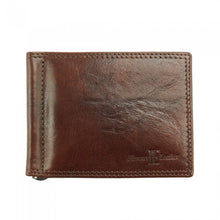 Load image into Gallery viewer, Genuine calfskin Leather wallet Gianni V - Brown
