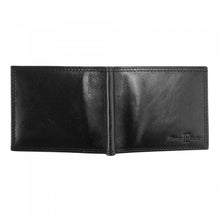 Load image into Gallery viewer, Genuine calfskin Leather wallet Gianni V - Black
