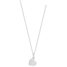 Load image into Gallery viewer, Sterling Silver Heart Necklace with Cubic Zircona Stone
