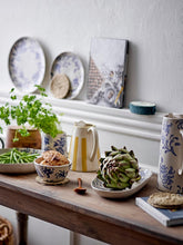 Load image into Gallery viewer, Petunia Blue Stoneware Serving Bowl

