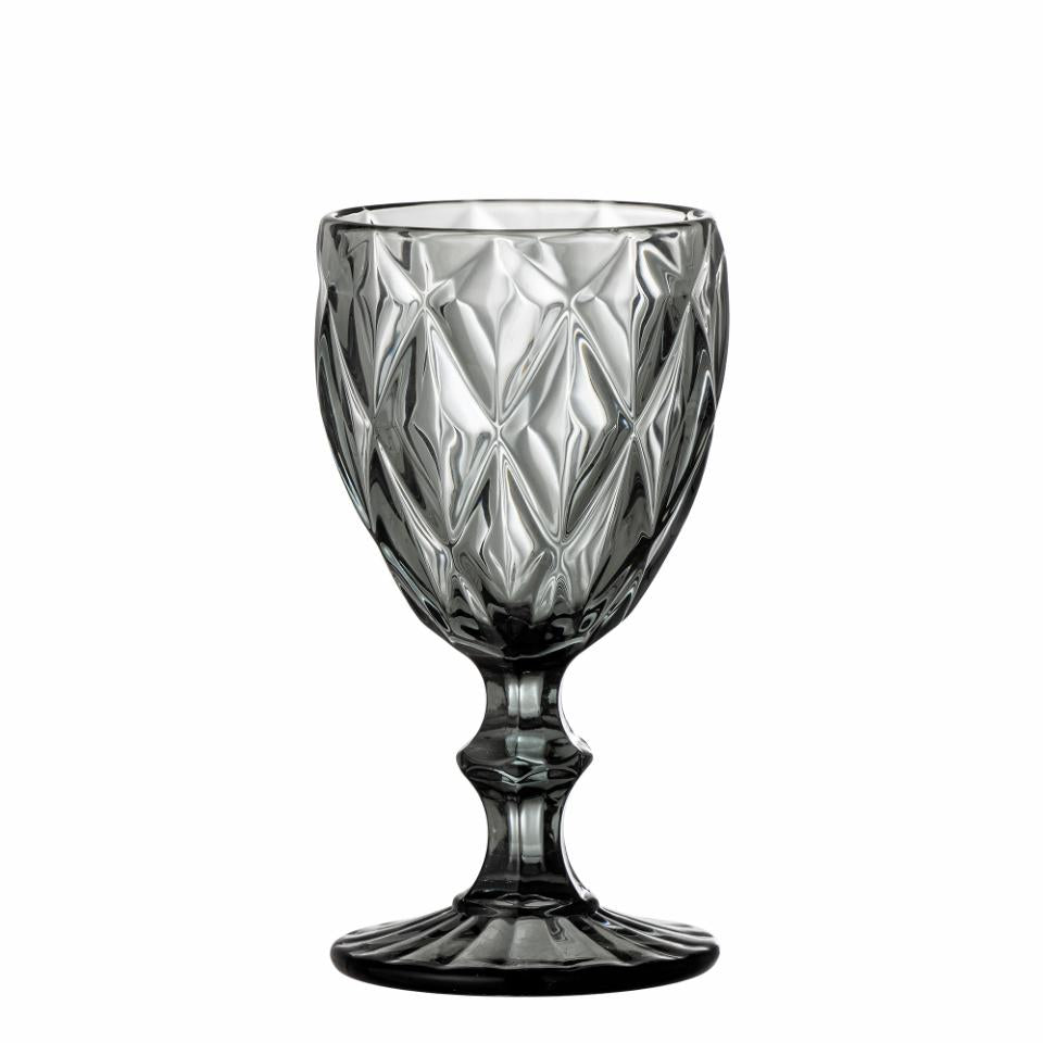 Asana Wine Glass, Grey, Glass